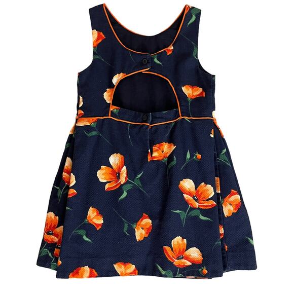 Janie and Jack VGUC Sweetheart Rose Navy Blue Dress. 3 Years - Picture 3 of 5